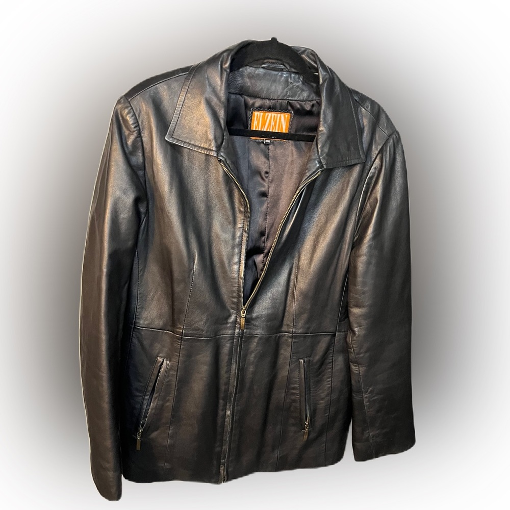 Vintage Elzein 180• Italy leather jacket xxxl (italian size)